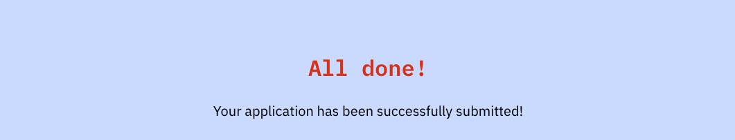 submitted job application